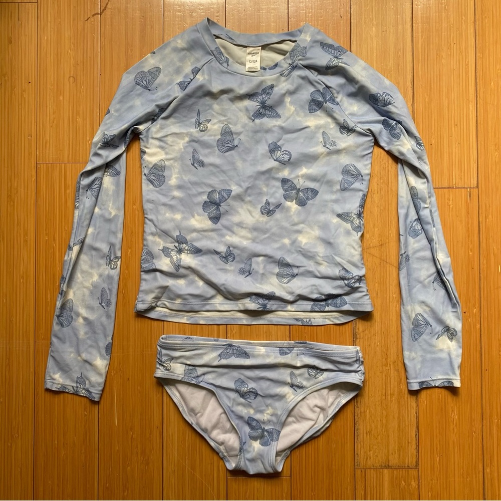 2-piece Rashguard swimsuit, kids size 12